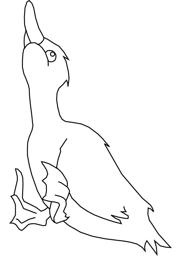 download free duck drawing page