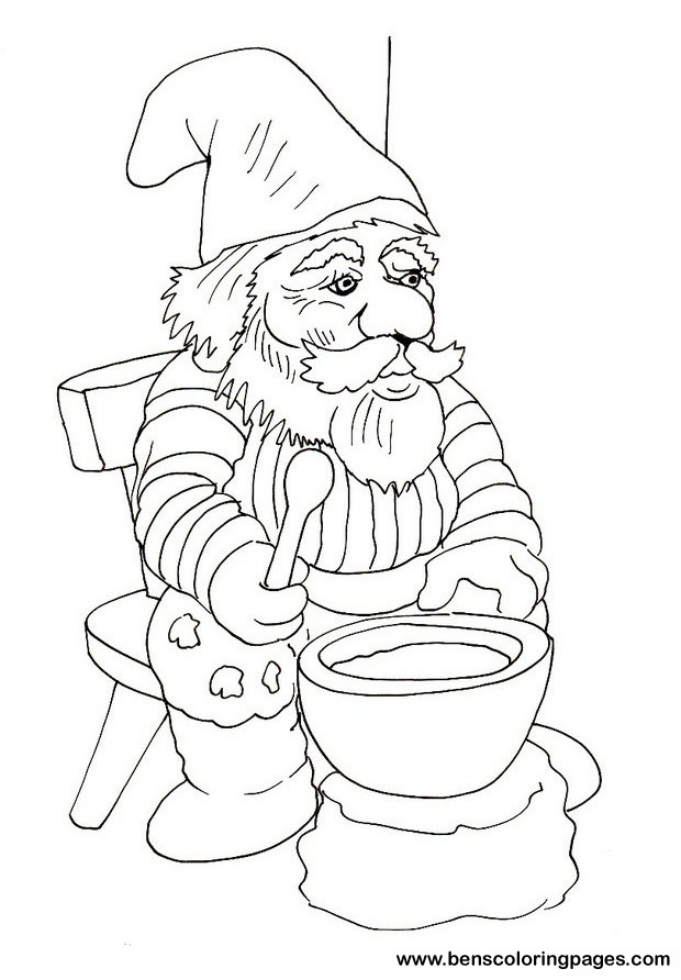 dwarf coloring sheet