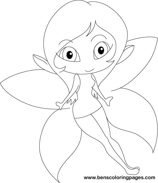 little fairy coloring for kids
