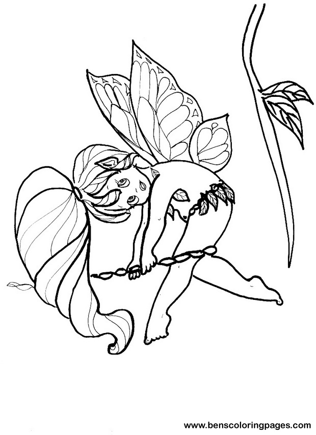 fairy colouring sheet
