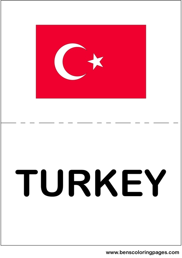 international flags picture of turkey