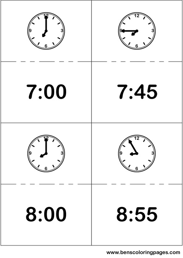 the clock sheet