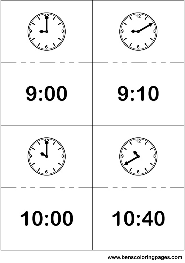 clock printout