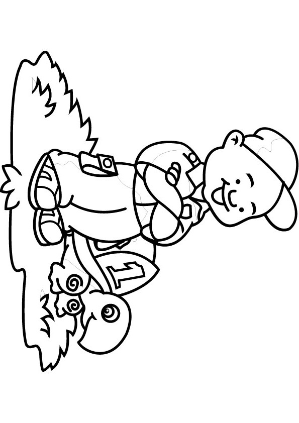 download free fireman drawing page