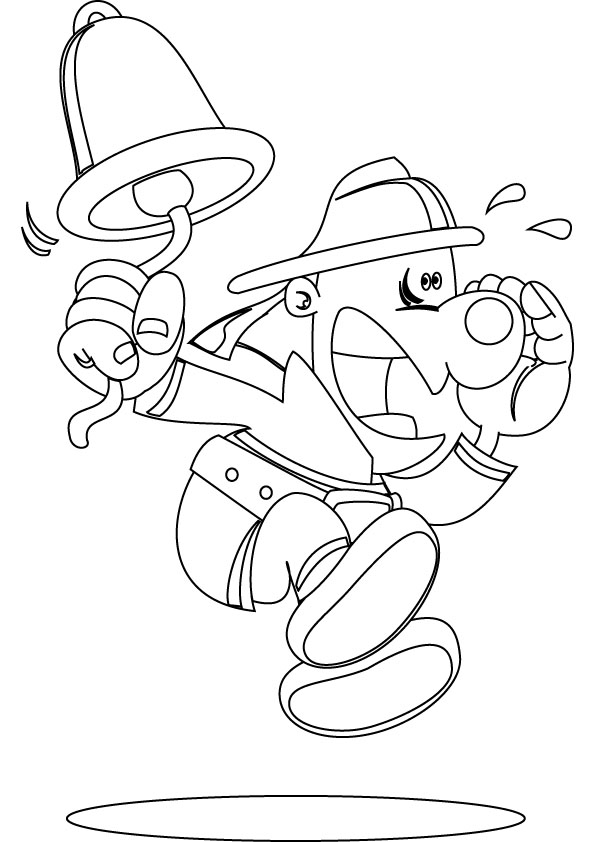 download free fireman alarm drawing page