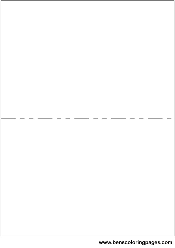 Printable large flashcard template