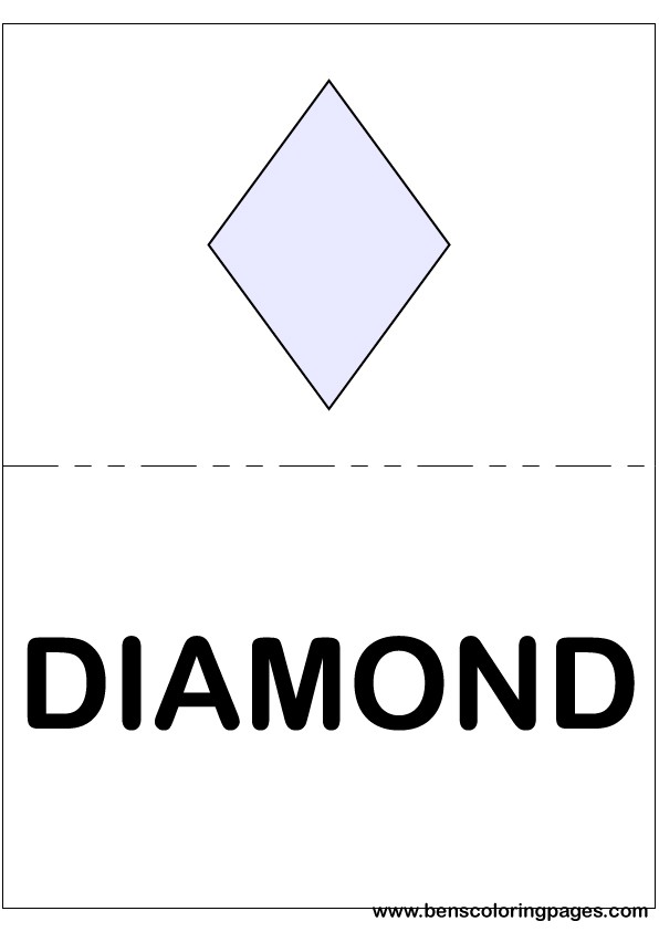 Diamond flashcard in English