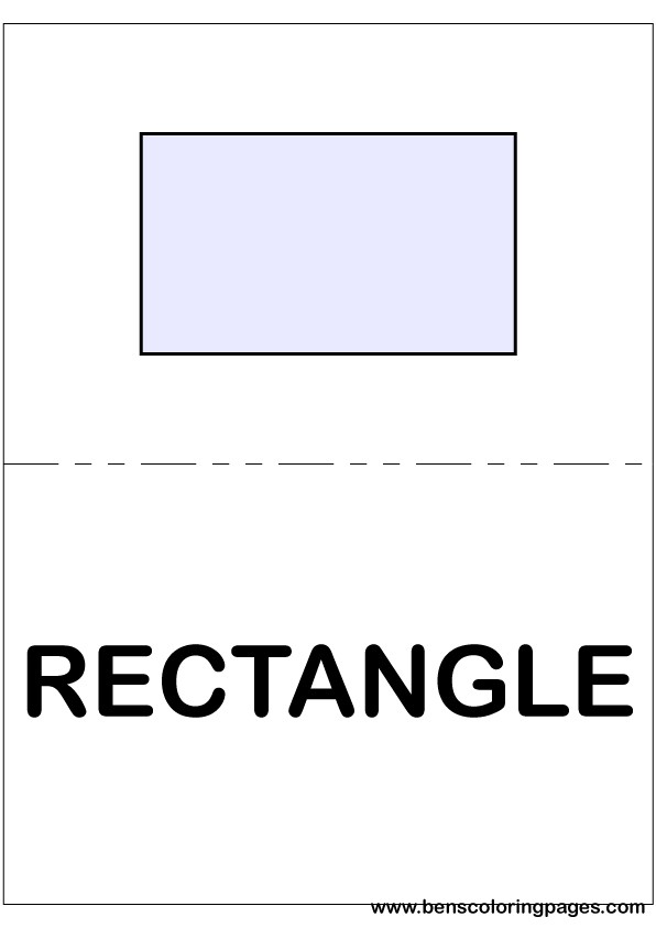 Rectangle flashcard in English