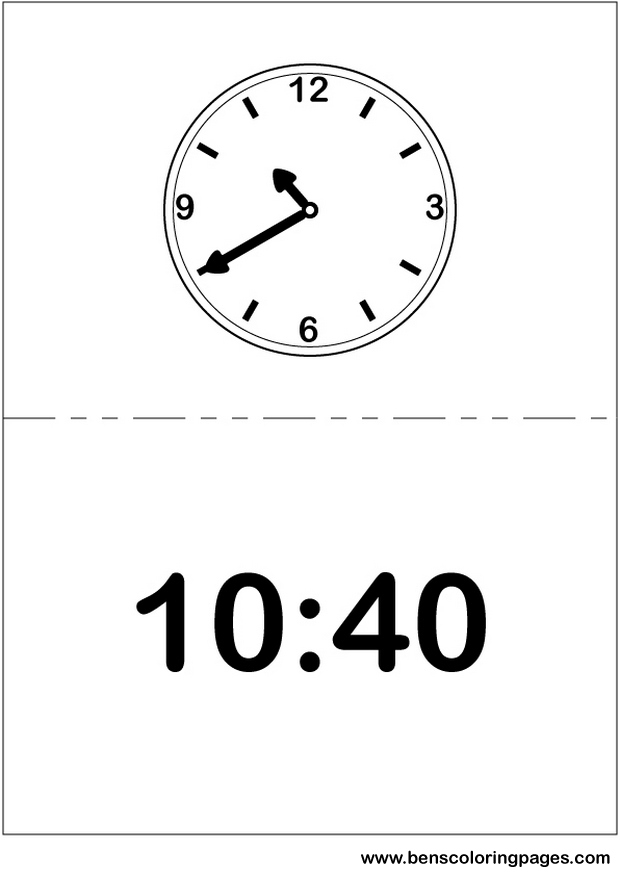 clock printout