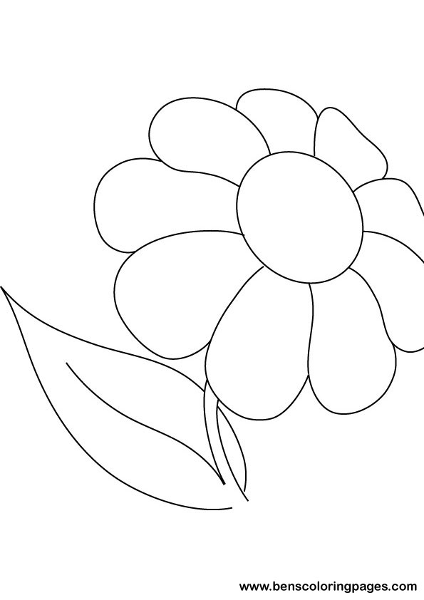 Daisy coloring picture print