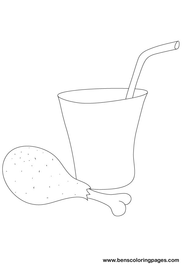 chicken and drink dinner fast food