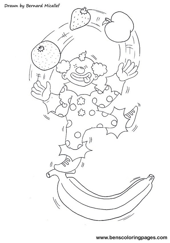 fruits coloring picture for free