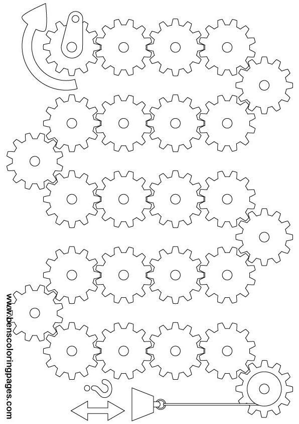 Printable gear train exercise