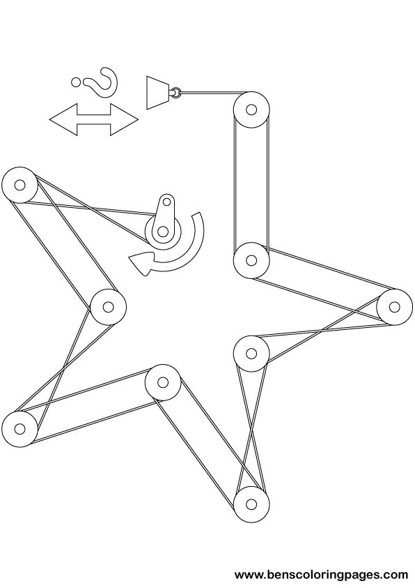 Printable Rube Goldberg pulleys exercise