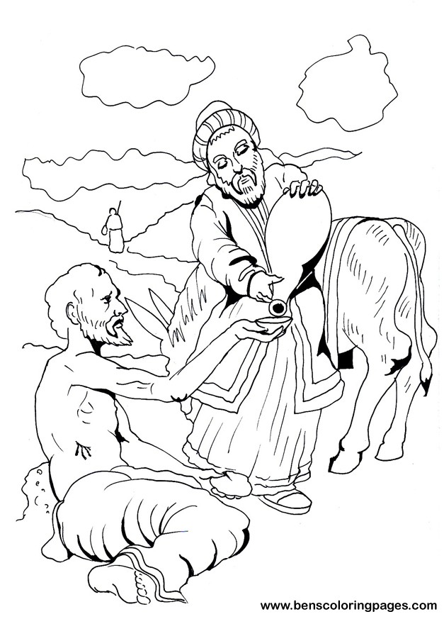 the good samaritan coloring page