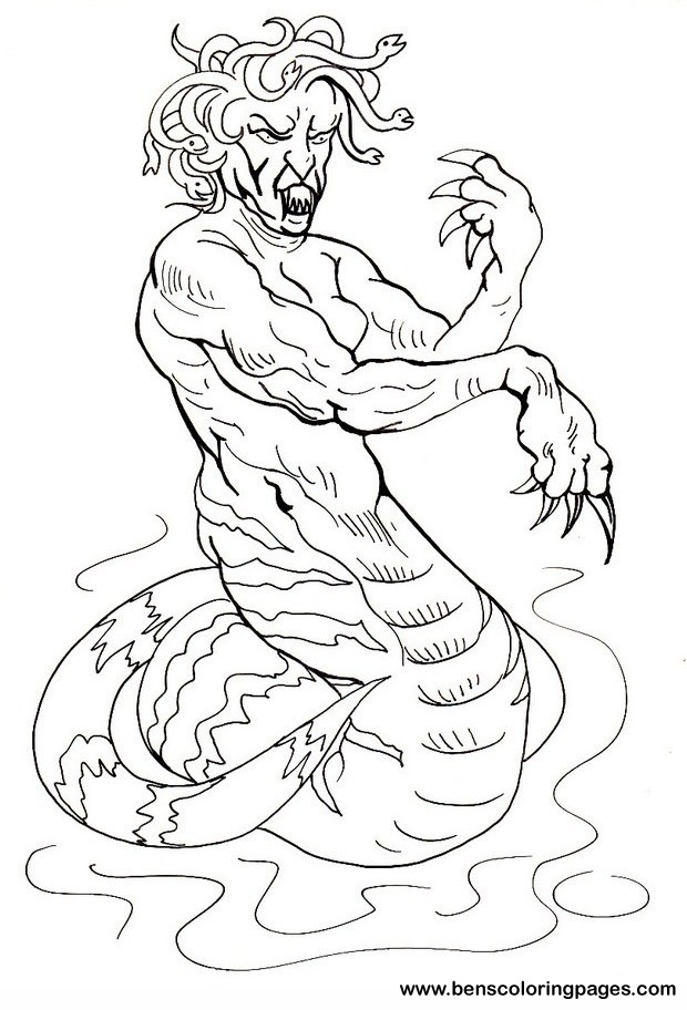 gorgon coloring sheet