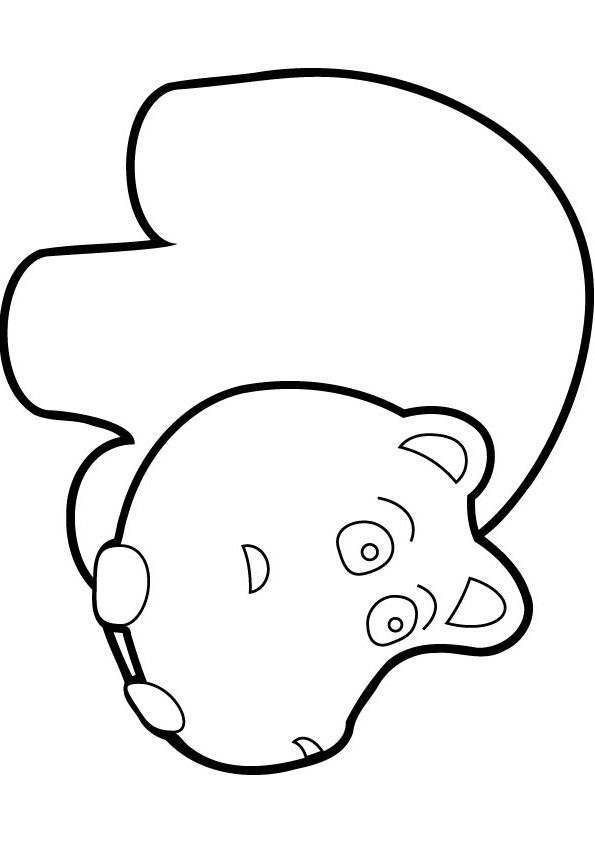 download free baby hippo drawing page