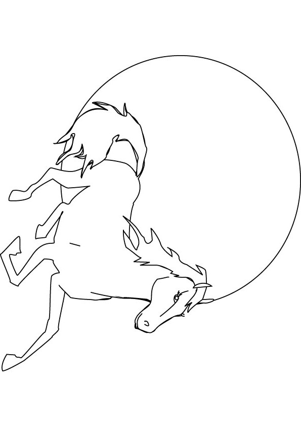 download free black beauty drawing page