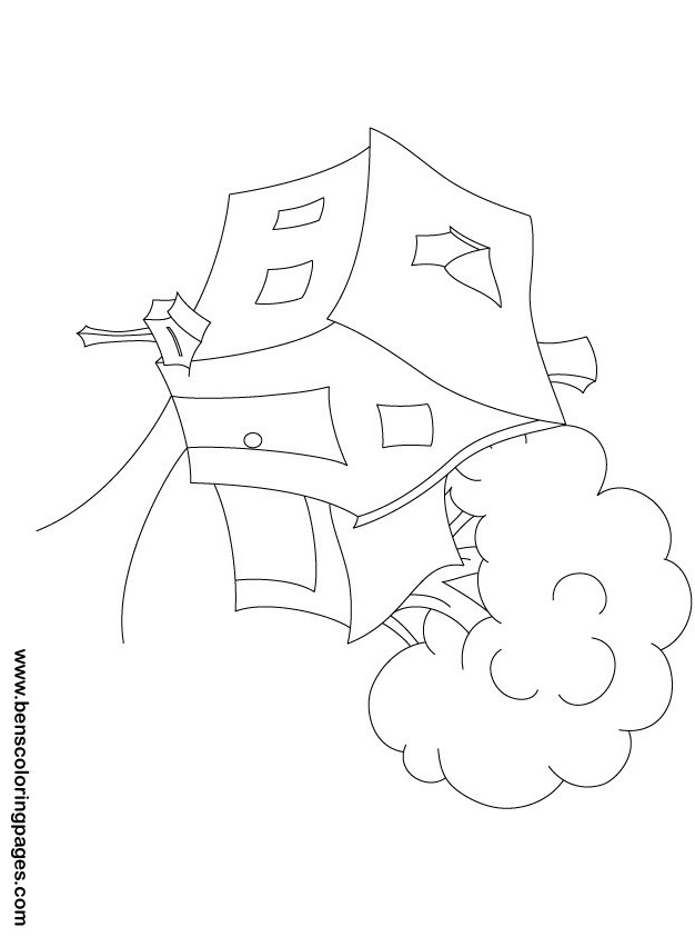 house coloring page