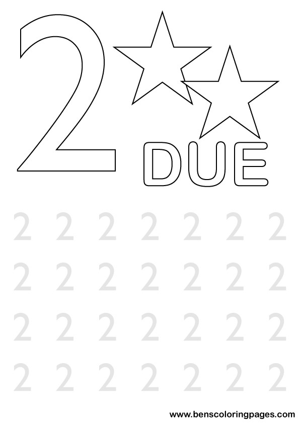 Click to print number two activity sheet
