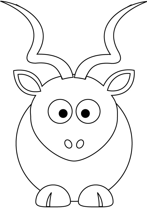 download baby kudu drawing
