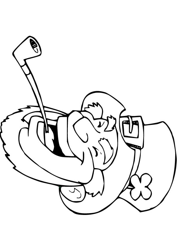 download laughing leprechaun drawing