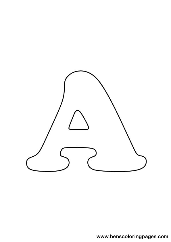 download letter A drawing