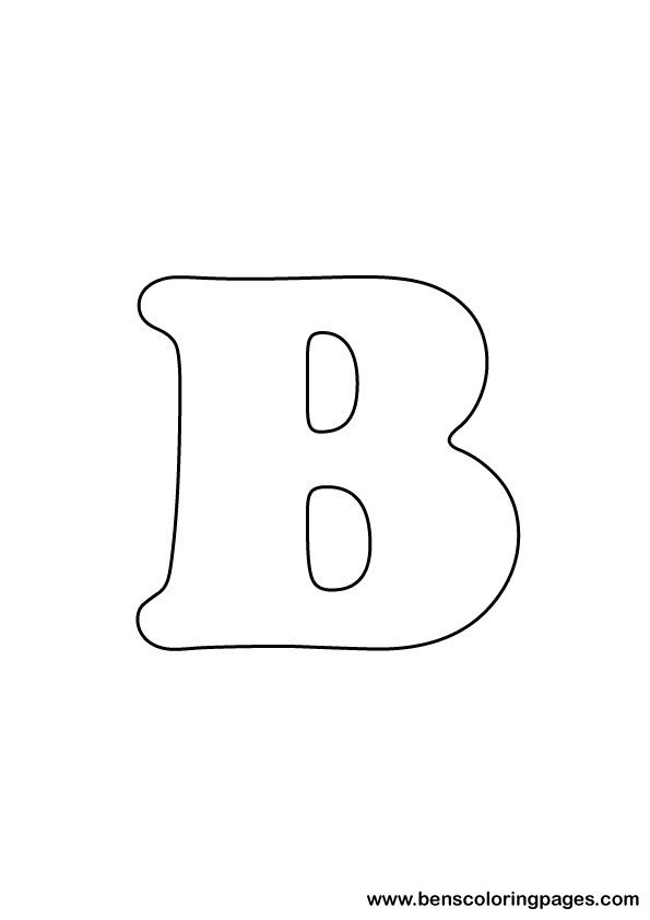 download letter B drawing