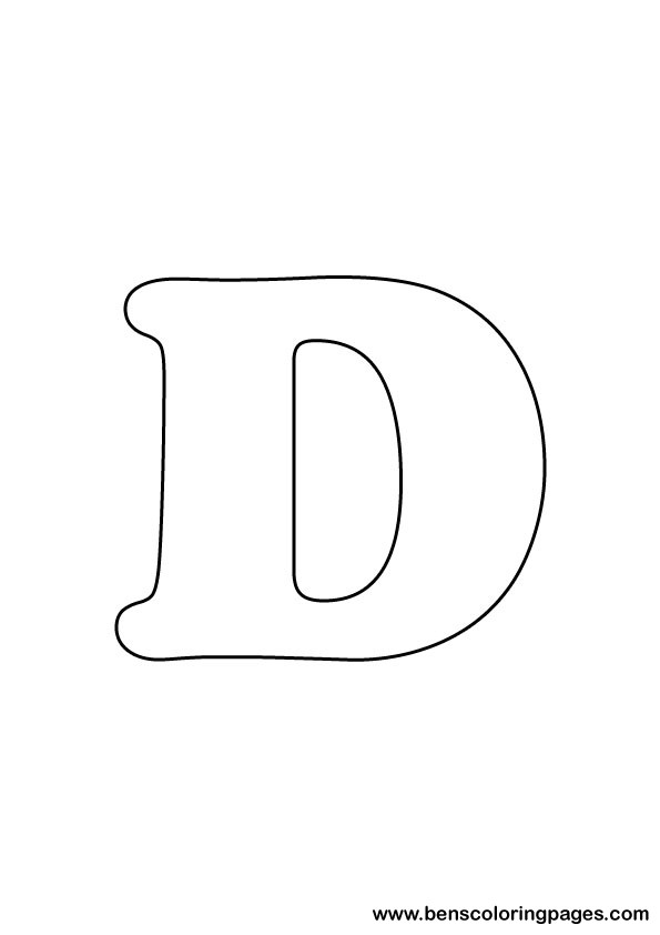 download letter D drawing