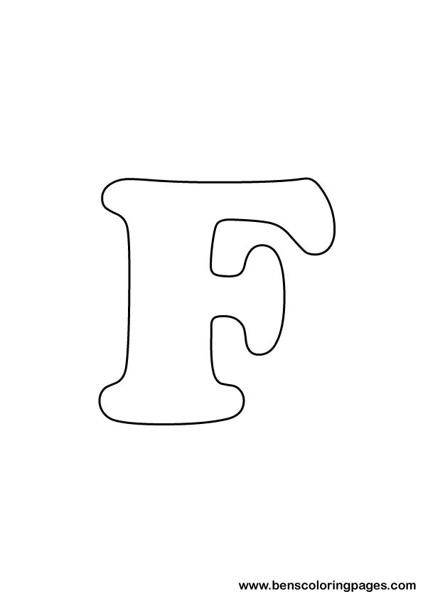 download letter F drawing