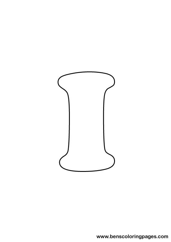 download letter I drawing