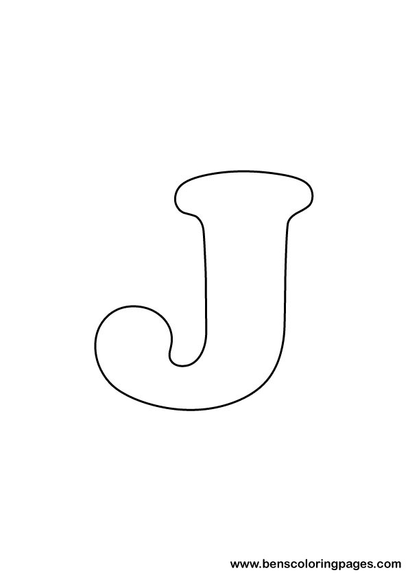 download letter J drawing