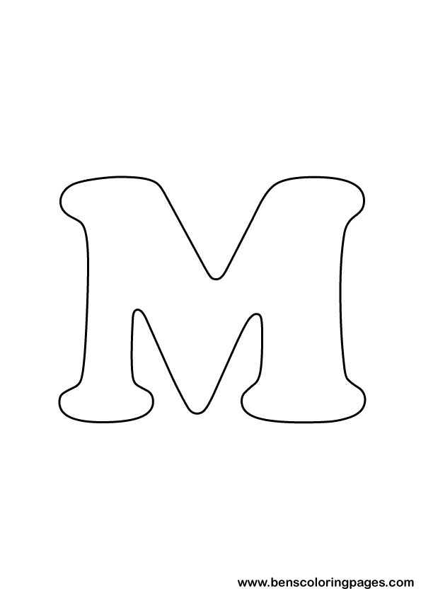 download letter M drawing