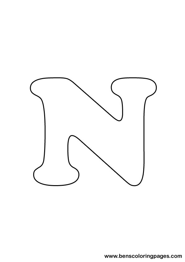 download letter N drawing