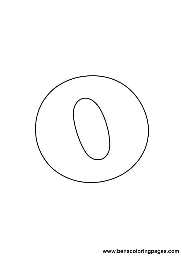 download letter O drawing