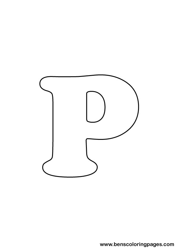download letter P drawing