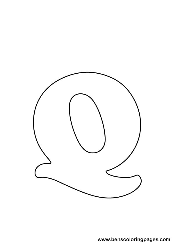 download letter Q drawing