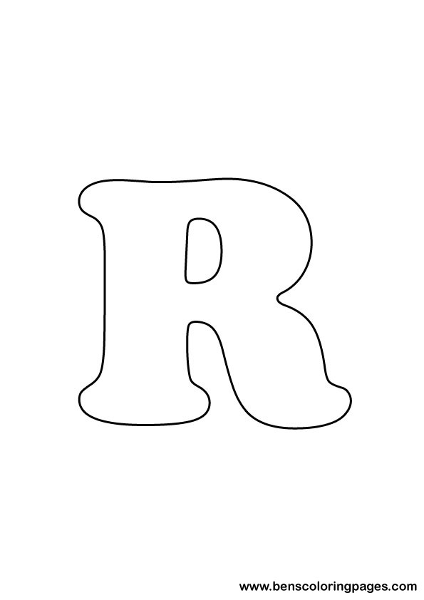 download letter R drawing