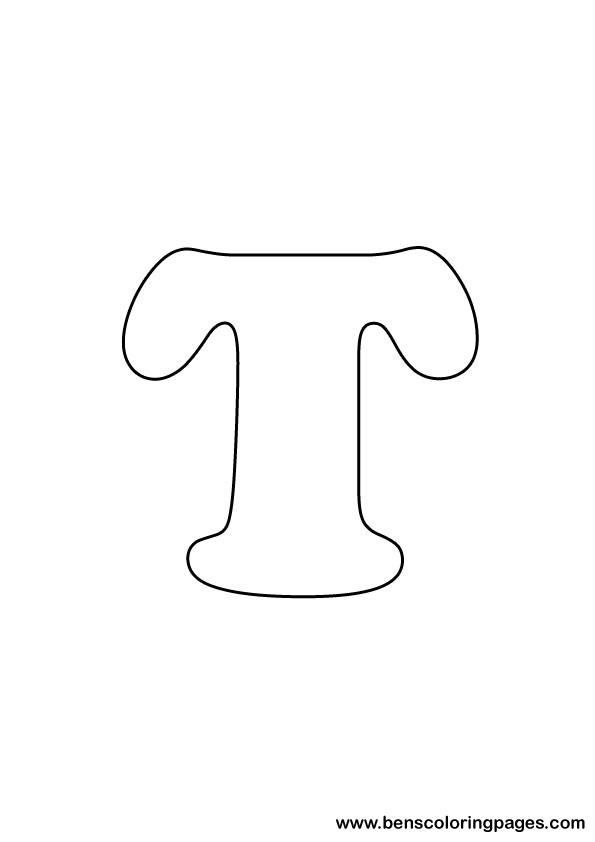 download letter T drawing