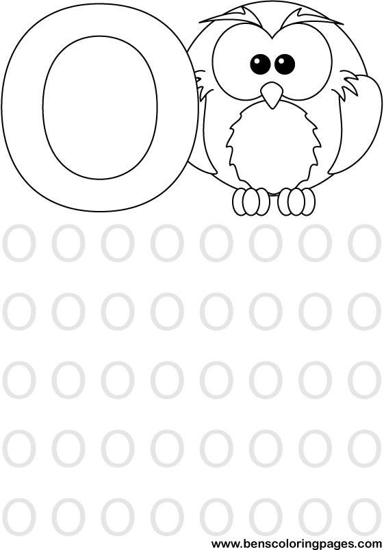 alphabet coloring picture for school