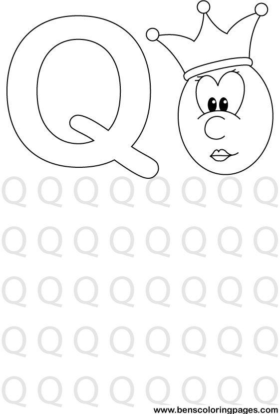 alphabet coloring picture for school