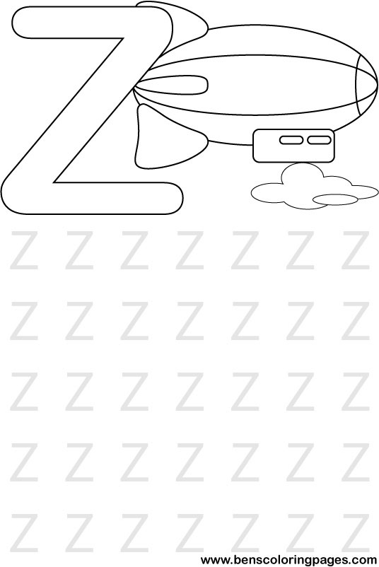 alphabet coloring picture for school