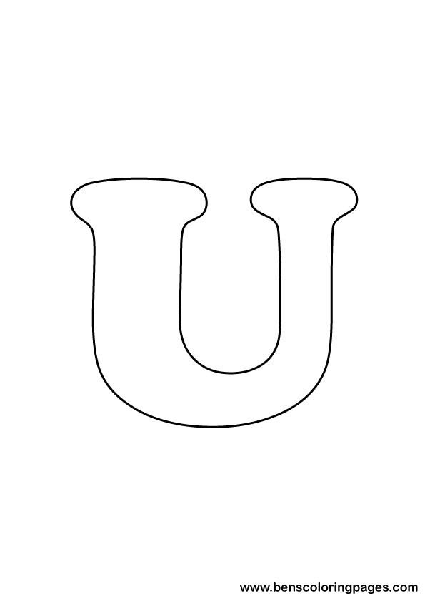 download letter U drawing
