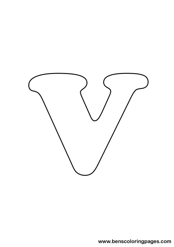 download letter V drawing