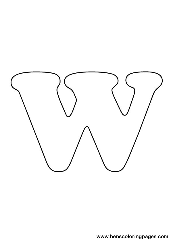 download letter W drawing