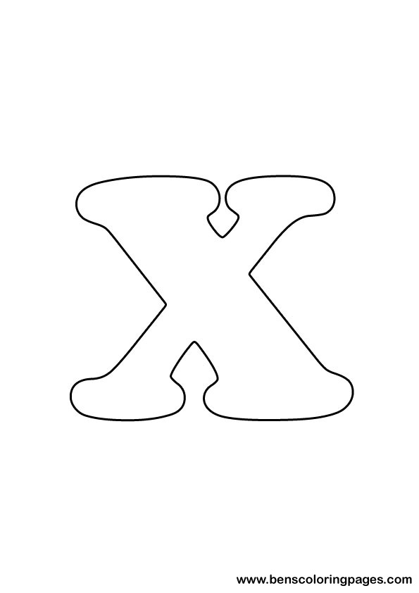 download letter X drawing