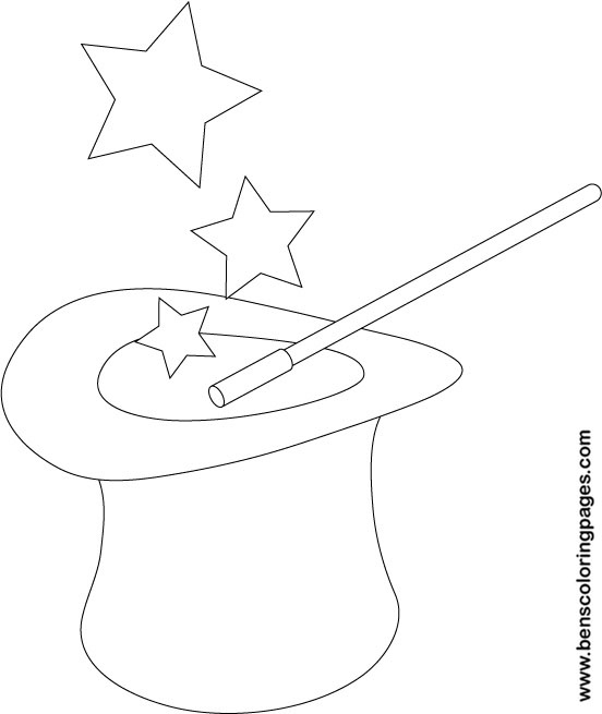 magician coloring for kids
