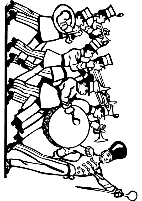 Marching band drawing page