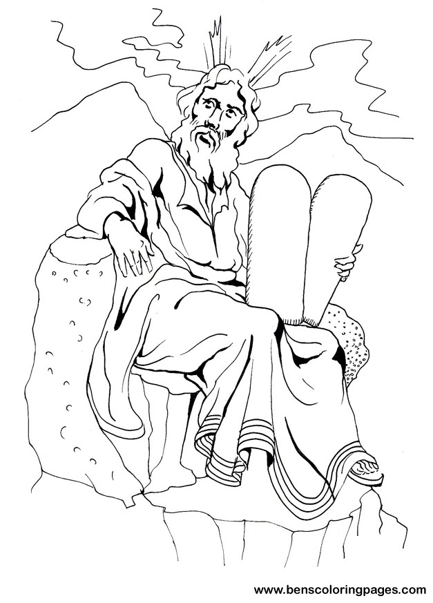 moses ten commandments picture