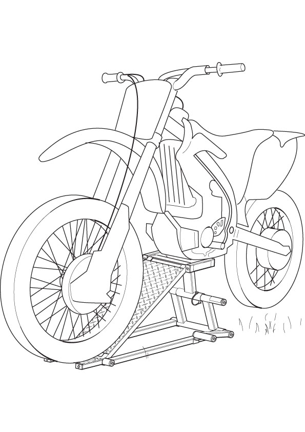 Motorcycle drawing page